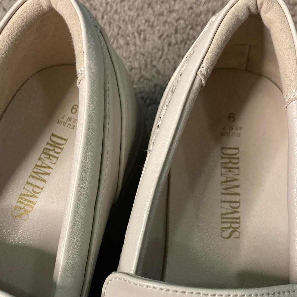 Dream Pairs Beige Chunky Loafers 9 - Picture 5 of 7